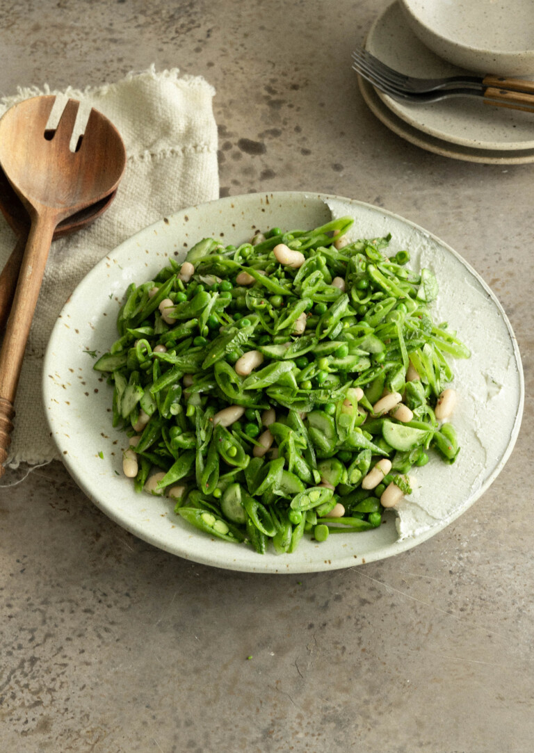 snap pea salad_easter brunch menu ideas