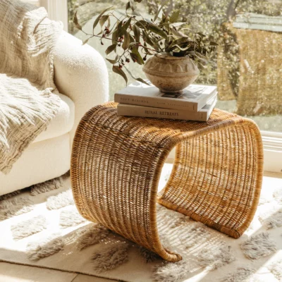 Healdsburg Wicker Side Table Casa Zuma